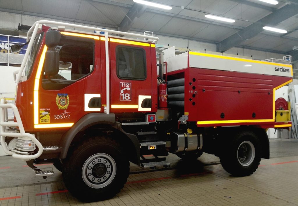 adhésifs réfléchissants pour marquage camion pompiers