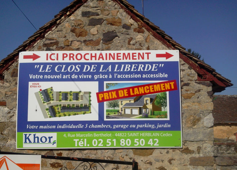 Panneau programme immobilier