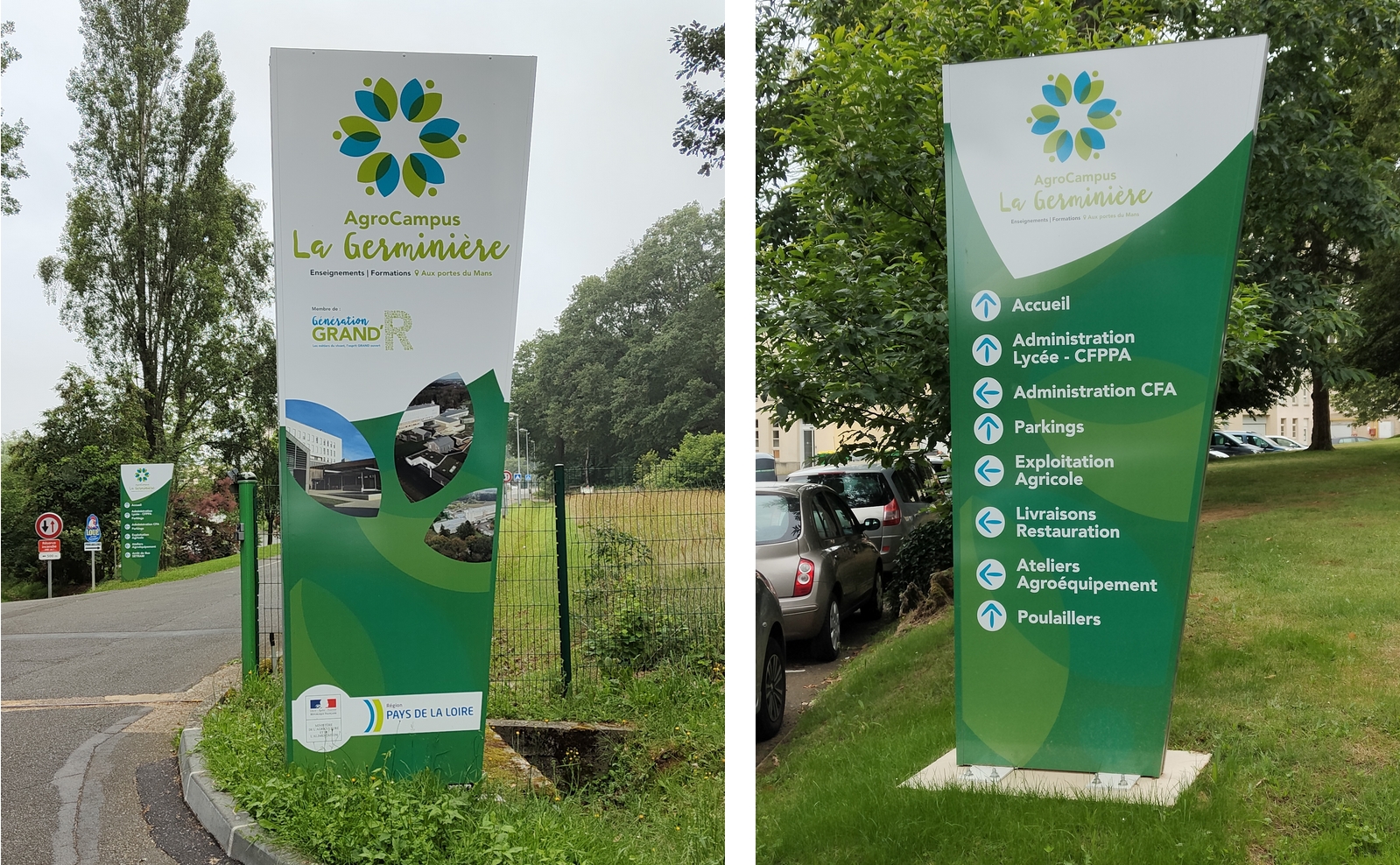 Mise à jour de signalétique sur l’AgroCampus de Rouillon