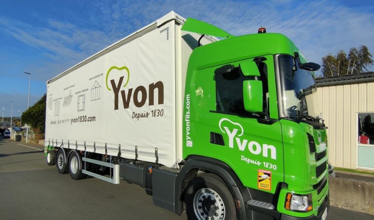 Marquage camion de livraison
