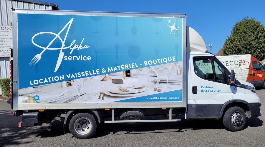 Flocage camion en Sarthe et création graphique