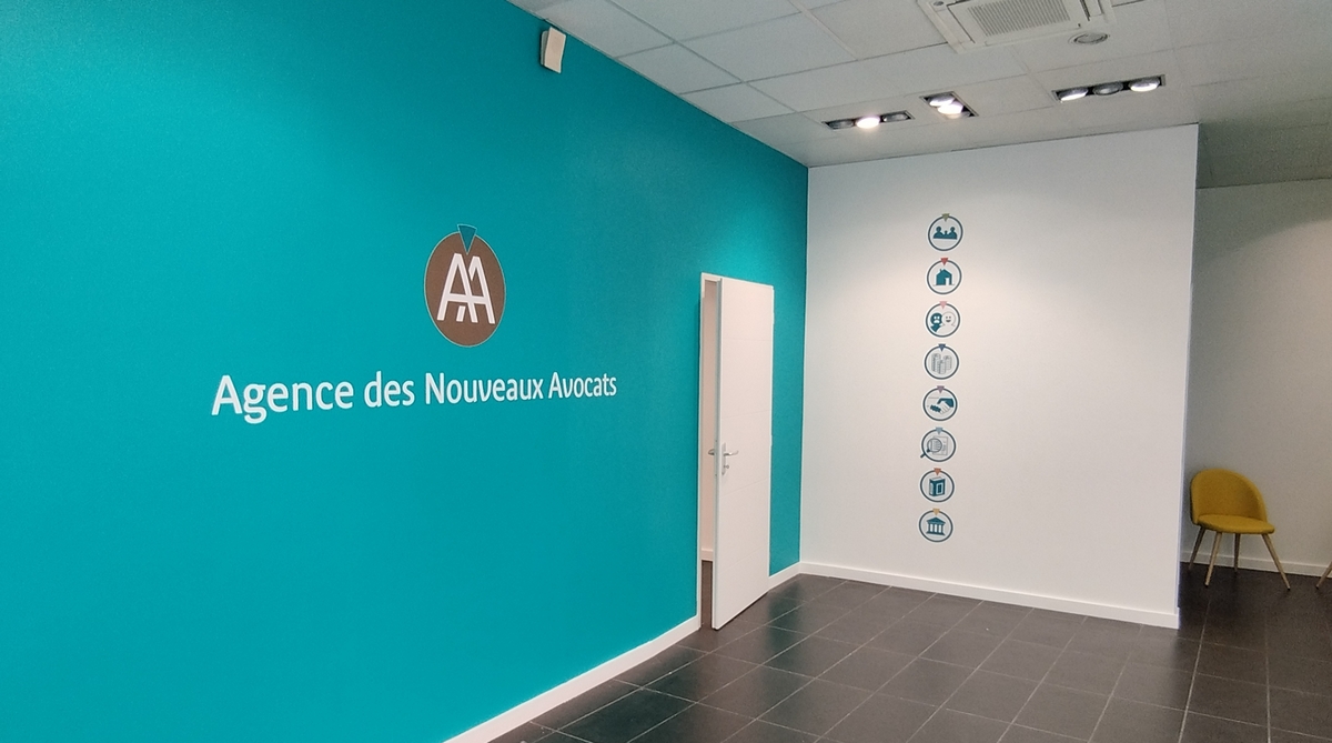 Enseigne Murale Avocat Style Rustique - Aluminium Composite - Modèle 108122001060 Neuf